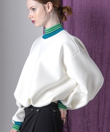 AULA AILA | マルチボーダーバルーンプルオーバー(Tシャツ/カットソー)