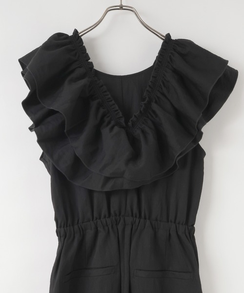 LOWRYS FARM（ローリーズファーム）の「マルチＷＡＹオールインワン  580672（サロペット/オーバーオール・レディース・アイボリー/ブラック/チャコールグレー・FREE）」の17枚目の写真