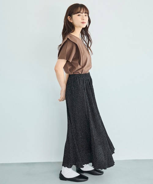 mil(ミル)の「細プリーツマーメイドスカート【587147】(スカート・レディース・ブラック/ブラウン/モカ・XS/S)」の6枚目の写真