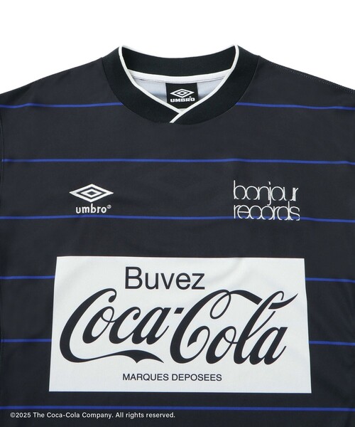 bonjour records（ボンジュールレコーズ）の「【Coca-Cola】UMBRO×bonjour records GAME SHIRTS（ジャージ・レディース・ブラック系その他/ホワイト系その他・M/L）」の6枚目の写真