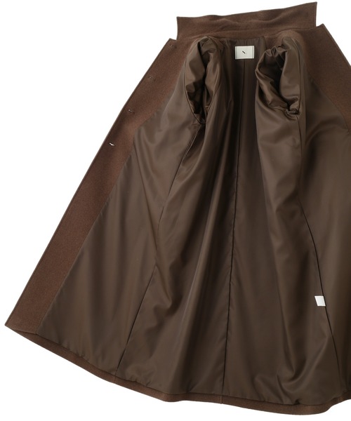 N.（N. Natural Beauty Basic）（エヌエヌナチュラルビューティーベーシック）の「【PS/低身長サイズ】ステンカラーロングコート（ステンカラーコート・レディース・チャコールグレー/グレー/ブラウン・P/S/MEDIUM/SMALL）」の21枚目の写真