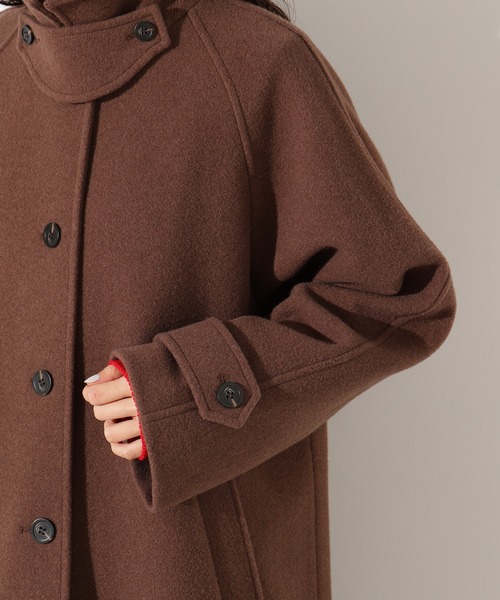 ナチュラルビューティーベーシック ウールステンカラーコート i エヌ