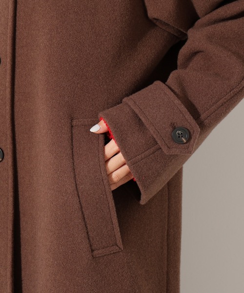 N.（N. Natural Beauty Basic）（エヌエヌナチュラルビューティーベーシック）の「【PS/低身長サイズ】ステンカラーロングコート（ステンカラーコート・レディース・チャコールグレー/グレー/ブラウン・P/S/MEDIUM/SMALL）」の17枚目の写真