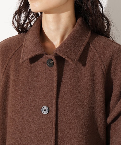 N.（N. Natural Beauty Basic）（エヌエヌナチュラルビューティーベーシック）の「【PS/低身長サイズ】ステンカラーロングコート（ステンカラーコート・レディース・チャコールグレー/グレー/ブラウン・P/S/MEDIUM/SMALL）」の18枚目の写真