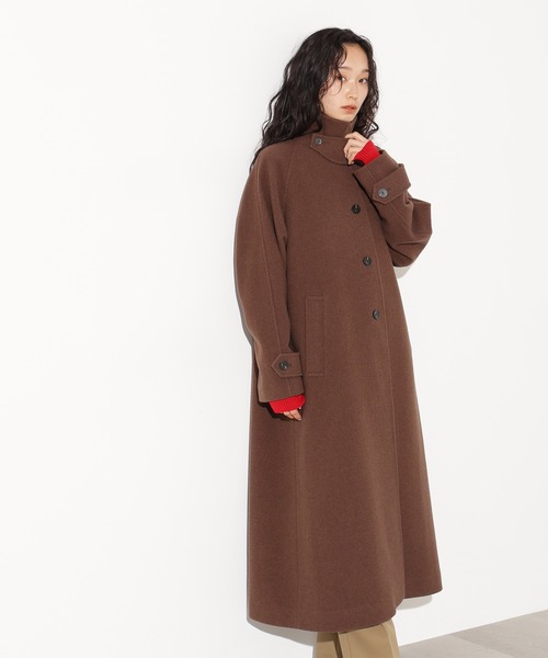 N.（N. Natural Beauty Basic）（エヌエヌナチュラルビューティーベーシック）の「【PS/低身長サイズ】ステンカラーロングコート（ステンカラーコート・レディース・チャコールグレー/グレー/ブラウン・P/S/MEDIUM/SMALL）」の10枚目の写真