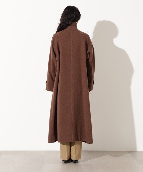 i　エヌナチュラルビューティベーシック テックウールステンカラーコート 岸本セシルさん着用】ステンカラーロングコート | N. Natural Beauty