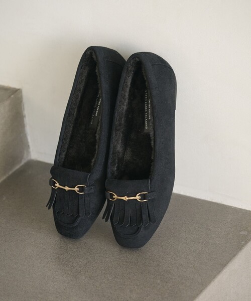 セール】【WEB限定】ウォーム キルトビット フラットシューズ 撥水