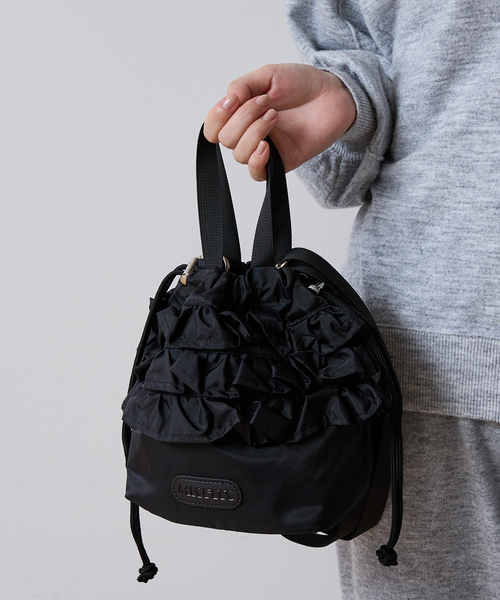 NOMINE（ノミネ）の「【MISFITS】2WAYフリル 巾着 トートバッグ（トートバッグ・レディース・ブラック/グレイッシュベージュ/ダークオレンジ・フリー）」の9枚目の写真