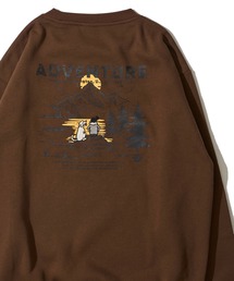 【GERRY】裏起毛バックプリント&刺繍 クルーネックプルオーバー / スウェットプルオーバー