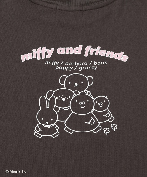 Honeys（ハニーズ）の「ミッフィー／ゆるトップス（スウェット・レディース・アイボリー/オートミール/スミクロ/モカ/ピンク・L/LL/M/S）」の8枚目の写真