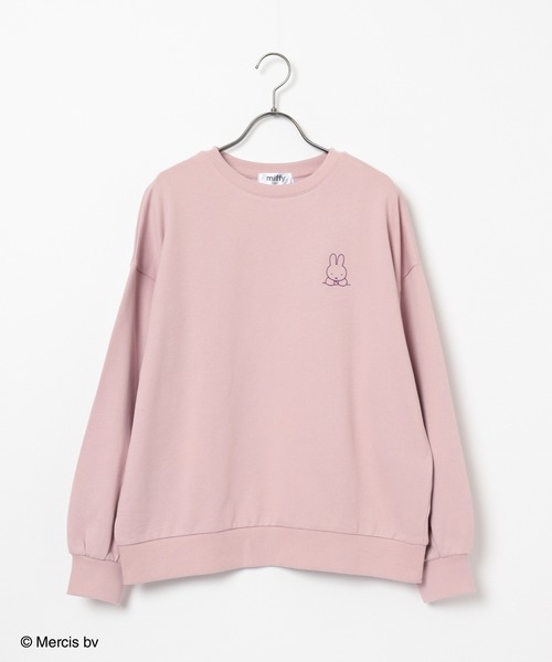 Honeys（ハニーズ）の「ミッフィー／ゆるトップス（スウェット・レディース・アイボリー/オートミール/スミクロ/モカ/ピンク・L/LL/M/S）」の11枚目の写真