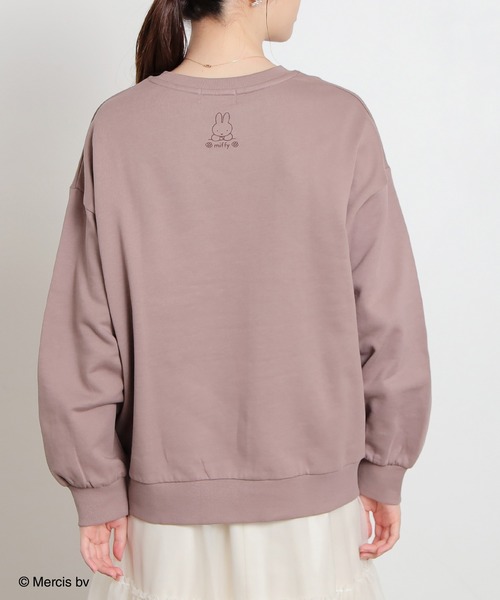 Honeys（ハニーズ）の「ミッフィー／ゆるトップス（スウェット・レディース・アイボリー/オートミール/スミクロ/モカ/ピンク・L/LL/M/S）」の16枚目の写真