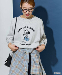 可愛い♡ ゆったりTシャツ 美品 Mサイズ グレー SMILELAND 大きいサイズ レディース トップス 水陸両用オーバー