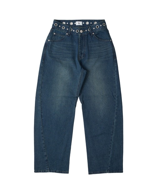 FTW（エフティダブリュー）の「SILVER POINT CURVE DENIM（デニムパンツ・レディース・インディゴブルー/ライトブルー/ブラック・SMALL/MEDIUM）」の4枚目の写真