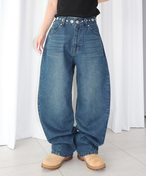 FTW（エフティダブリュー）の「SILVER POINT CURVE DENIM（デニムパンツ・レディース・インディゴブルー/ライトブルー/ブラック・SMALL/MEDIUM）」の11枚目の写真