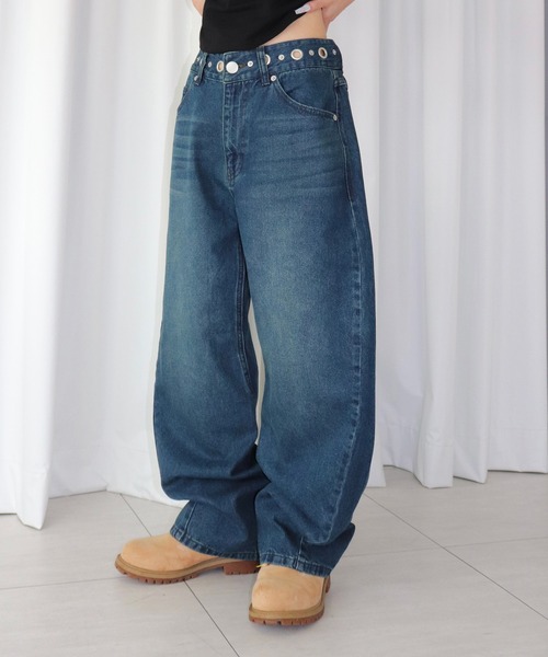 FTW（エフティダブリュー）の「SILVER POINT CURVE DENIM（デニムパンツ・レディース・インディゴブルー/ライトブルー/ブラック・SMALL/MEDIUM）」の12枚目の写真