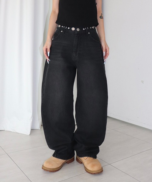 FTW（エフティダブリュー）の「SILVER POINT CURVE DENIM（デニムパンツ・レディース・インディゴブルー/ライトブルー/ブラック・SMALL/MEDIUM）」の14枚目の写真