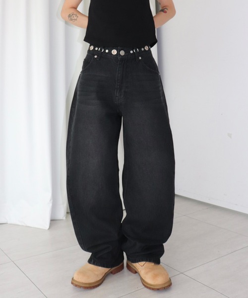 FTW（エフティダブリュー）の「SILVER POINT CURVE DENIM（デニムパンツ・レディース・インディゴブルー/ライトブルー/ブラック・SMALL/MEDIUM）」の15枚目の写真