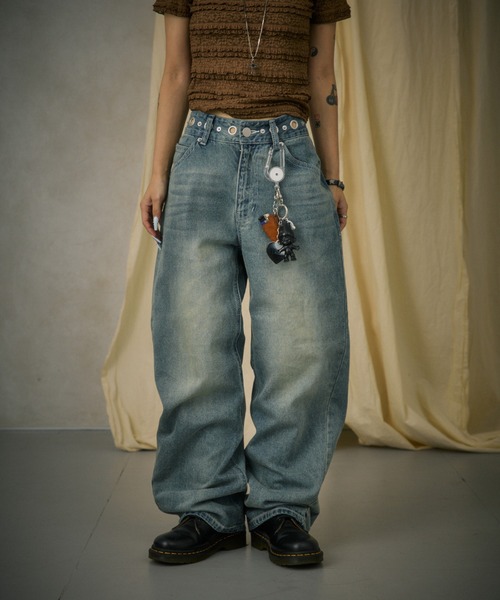 FTW（エフティダブリュー）の「SILVER POINT CURVE DENIM（デニムパンツ・レディース・インディゴブルー/ライトブルー/ブラック・SMALL/MEDIUM）」の20枚目の写真