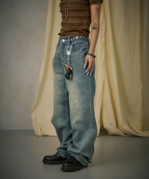 FTW（エフティダブリュー）の「SILVER POINT CURVE DENIM（デニムパンツ・レディース・インディゴブルー/ライトブルー/ブラック・SMALL/MEDIUM）」の21枚目の写真