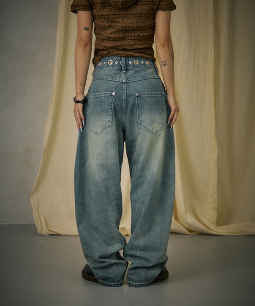 FTW（エフティダブリュー）の「SILVER POINT CURVE DENIM（デニムパンツ・レディース・インディゴブルー/ライトブルー/ブラック・SMALL/MEDIUM）」の22枚目の写真