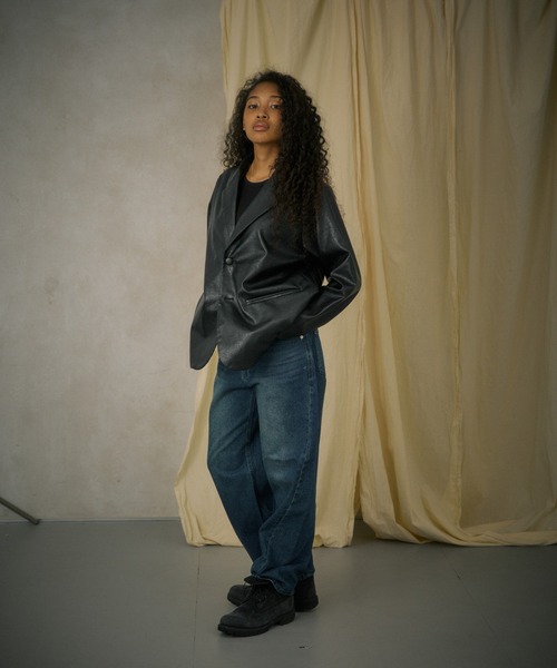 FTW（エフティダブリュー）の「SILVER POINT CURVE DENIM（デニムパンツ・レディース・インディゴブルー/ライトブルー/ブラック・SMALL/MEDIUM）」の19枚目の写真