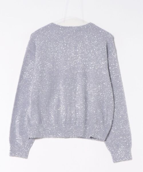 ラメ入りフェザーカーデ（カーディガン/ボレロ）｜GLACIER lusso