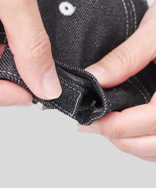 Mr.COVER（ミスターカバー）の「日本製 12オンス 岡山産 リジットデニム BBキャップ（キャップ・メンズ・ネイビー/ブラック・FREE）」の17枚目の写真