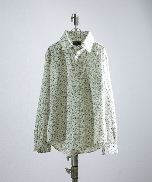 ZIP FIVE（ジップファイブ）の「英国老舗ブランド 花柄シャツ 日本縫製  Peter England（シャツ/ブラウス・メンズ・ブルー系/ブラック系/イエロー系/ベージュ系/ネイビー系1/ホワイト系4/ホワイト系1/ホワイト系2/ホワイト系/ネイビー系/グレー系/ホワイト系3/ネイビー系2/ホワイト系5・MEDIUM/LARGE）」の3枚目の写真