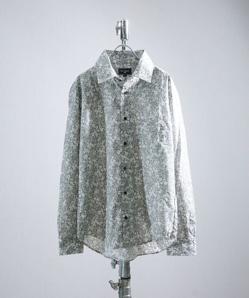 ZIP FIVE（ジップファイブ）の「英国老舗ブランド 花柄シャツ 日本縫製  Peter England（シャツ/ブラウス・メンズ・ブルー系/ブラック系/イエロー系/ベージュ系/ネイビー系1/ホワイト系4/ホワイト系1/ホワイト系2/ホワイト系/ネイビー系/グレー系/ホワイト系3/ネイビー系2/ホワイト系5・MEDIUM/LARGE）」の8枚目の写真