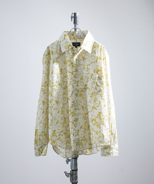 ZIP FIVE（ジップファイブ）の「英国老舗ブランド 花柄シャツ 日本縫製  Peter England（シャツ/ブラウス・メンズ・ブルー系/ブラック系/イエロー系/ベージュ系/ネイビー系1/ホワイト系4/ホワイト系1/ホワイト系2/ホワイト系/ネイビー系/グレー系/ホワイト系3/ネイビー系2/ホワイト系5・MEDIUM/LARGE）」の14枚目の写真