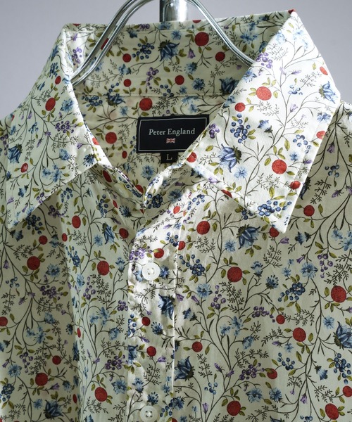 ZIP FIVE（ジップファイブ）の「英国老舗ブランド 花柄シャツ 日本縫製  Peter England（シャツ/ブラウス・メンズ・ブルー系/ブラック系/イエロー系/ベージュ系/ネイビー系1/ホワイト系4/ホワイト系1/ホワイト系2/ホワイト系/ネイビー系/グレー系/ホワイト系3/ネイビー系2/ホワイト系5・MEDIUM/LARGE）」の16枚目の写真