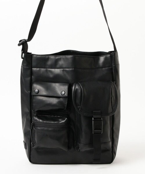 BAICYCLON by Bagjack（バイシクロン バイ バグジャック）の「【別注】BAICYCLON by bagjack / シンセティック レザー ショルダー バッグ（ショルダーバッグ・メンズ・ブラック・ONE SIZE）」の6枚目の写真