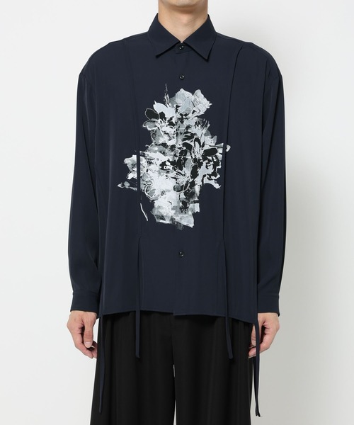 HARE（ハレ）の「スミフラワーコードシャツ(HARE)（シャツ/ブラウス・メンズ・オフホワイト/ブラック/ネイビー・FREE）」の17枚目の写真