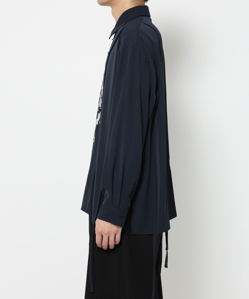 HARE（ハレ）の「スミフラワーコードシャツ(HARE)（シャツ/ブラウス・メンズ・オフホワイト/ブラック/ネイビー・FREE）」の18枚目の写真