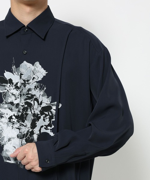 HARE（ハレ）の「スミフラワーコードシャツ(HARE)（シャツ/ブラウス・メンズ・オフホワイト/ブラック/ネイビー・FREE）」の21枚目の写真