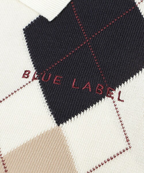 BLUE LABEL CRESTBRIDGE（ブルーレーベルクレストブリッジ）の「【WEB限定】コットンブレンドアーガイルニット（ニット/セーター・レディース・オフホワイト・38）」の5枚目の写真