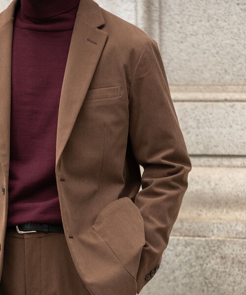 SHIPS（シップス）の「SHIPS:〈手洗い可能〉HANDFRAME 16ゲージ タートルネック プルオーバー ニット（ニット/セーター・メンズ・ネイビー/エンジ/ブラック/ダークグリーン/ブラウン・X-LARGE/LARGE/MEDIUM/SMALL）」の16枚目の写真