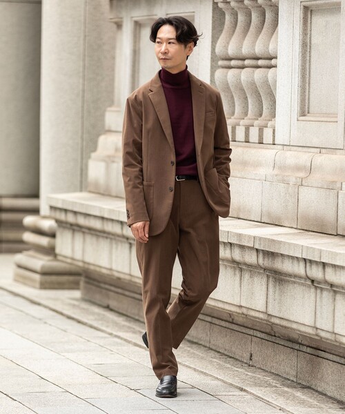 SHIPS（シップス）の「SHIPS:〈手洗い可能〉HANDFRAME 16ゲージ タートルネック プルオーバー ニット（ニット/セーター・メンズ・ネイビー/エンジ/ブラック/ダークグリーン/ブラウン・X-LARGE/LARGE/MEDIUM/SMALL）」の18枚目の写真