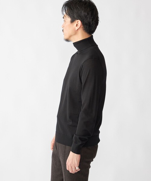 SHIPS（シップス）の「SHIPS:〈手洗い可能〉HANDFRAME 16ゲージ タートルネック プルオーバー ニット（ニット/セーター・メンズ・ネイビー/エンジ/ブラック/ダークグリーン/ブラウン・X-LARGE/LARGE/MEDIUM/SMALL）」の19枚目の写真