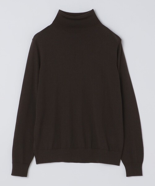 SHIPS（シップス）の「SHIPS:〈手洗い可能〉HANDFRAME 16ゲージ タートルネック プルオーバー ニット（ニット/セーター・メンズ・ネイビー/エンジ/ブラック/ダークグリーン/ブラウン・X-LARGE/LARGE/MEDIUM/SMALL）」の8枚目の写真