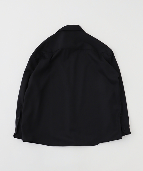 SEEALL(シーオール)の「SEEALL / シーオール WIDE COLLAR SHIRTS WOOL(シャツ/ブラウス・メンズ・ブラック・4)」の8枚目の写真