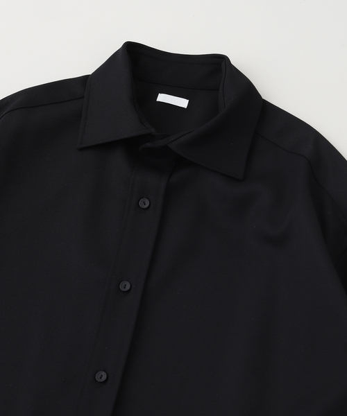 SEEALL(シーオール)の「SEEALL / シーオール WIDE COLLAR SHIRTS WOOL(シャツ/ブラウス・メンズ・ブラック・4)」の9枚目の写真