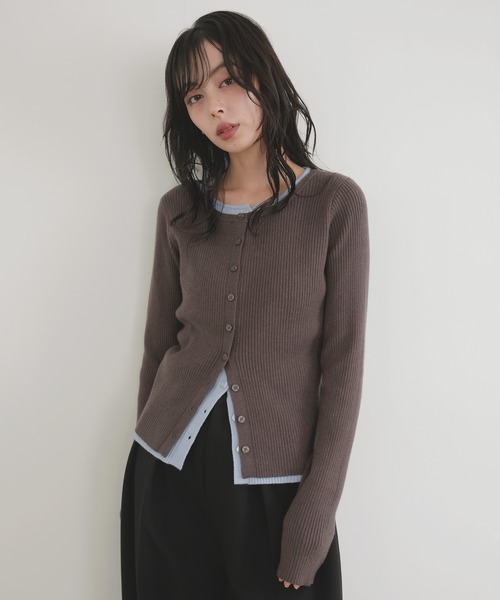 LIAN（リアン）の「レイヤードバイカラークルーネック