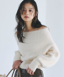 ラクーンフォックスオフショルニットプルオーバー