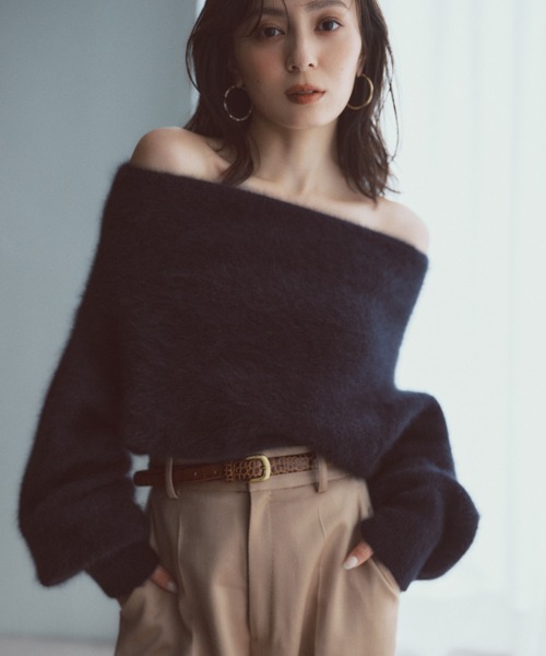 ラクーンフォックスオフショルニットプルオーバー（ニット/セーター