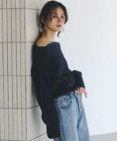 ラクーンフォックスオフショルニットプルオーバー（ニット