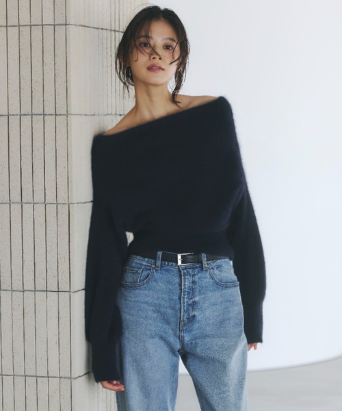 ラクーンフォックスオフショルニットプルオーバー（ニット/セーター