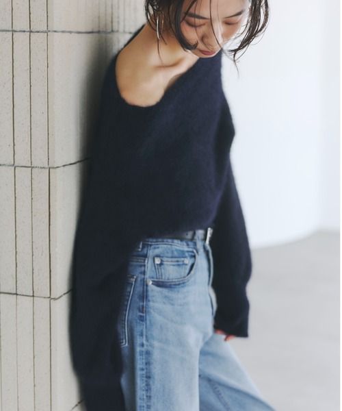 入手困難/anuans ラクーンフォックスオフショルニットプルオーバー ラクーンフォックスオフショルニットプルオーバー