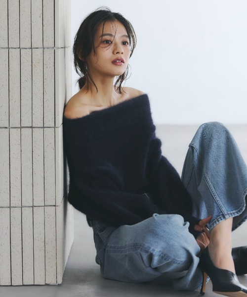 ラクーンフォックスオフショルニットプルオーバー（ニット/セーター